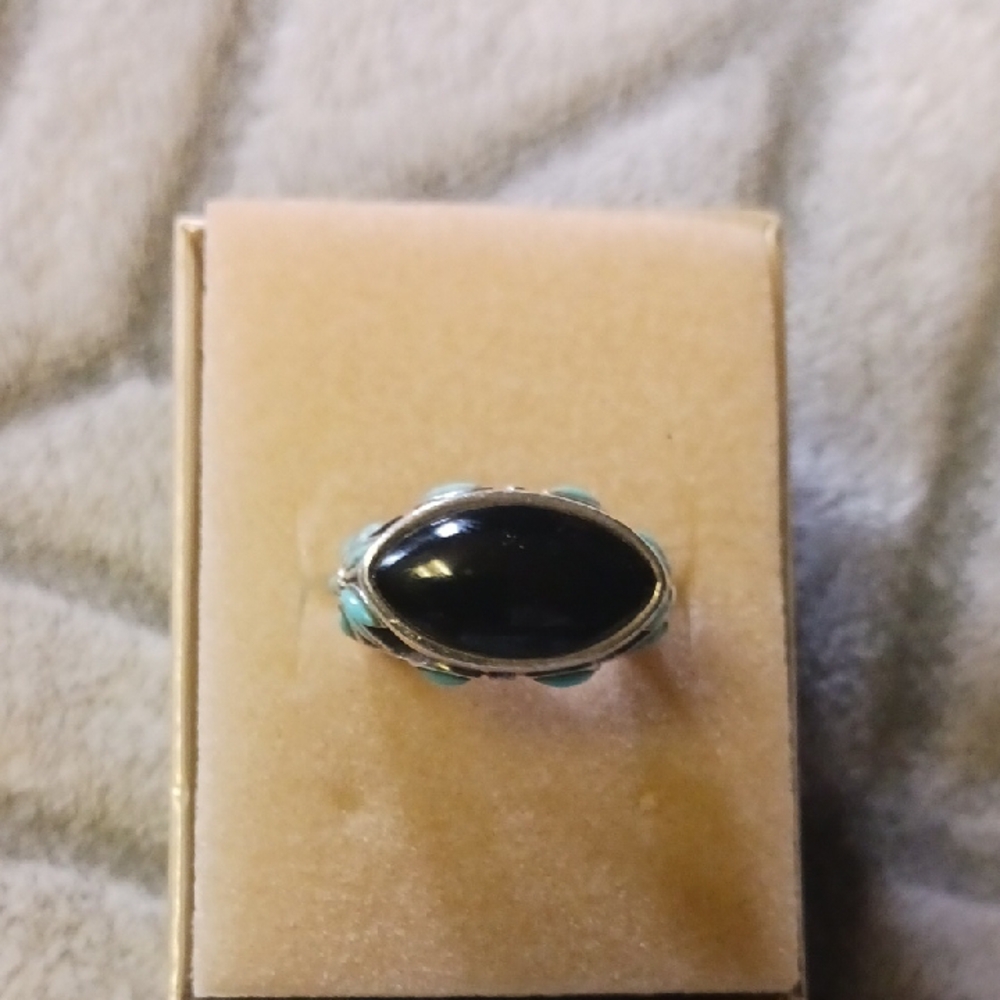 Timeless Silver Ring with Black Onyx Stone